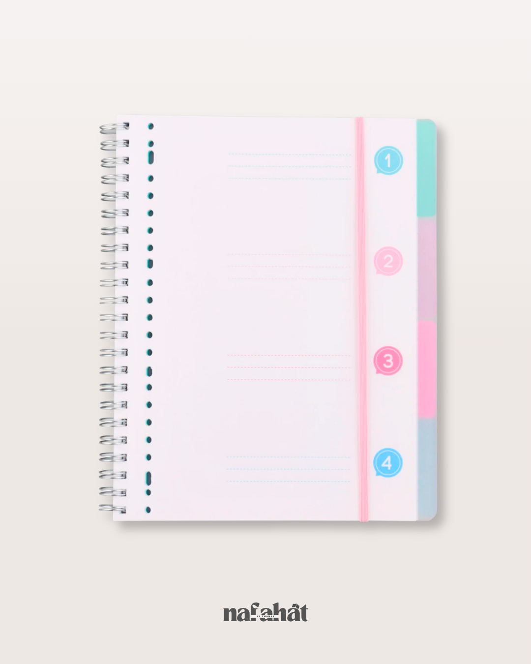 Cahier A5 avec intercalaires (couleur au choix)