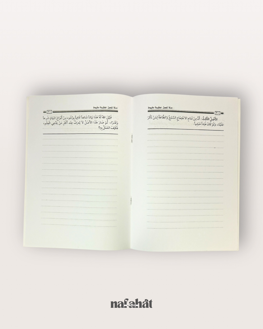 Sittatu Usûl 6 principes fondamentaux (format annotations) - الأصول الستة