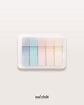 Set de 100 post-it rectangulaires pastels