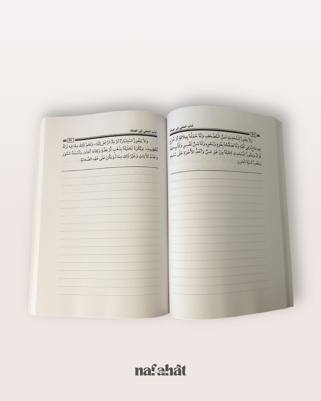 Adâb al Mashî ilâ as Salât (format annotations) - آداب المشي إلى الصلاة