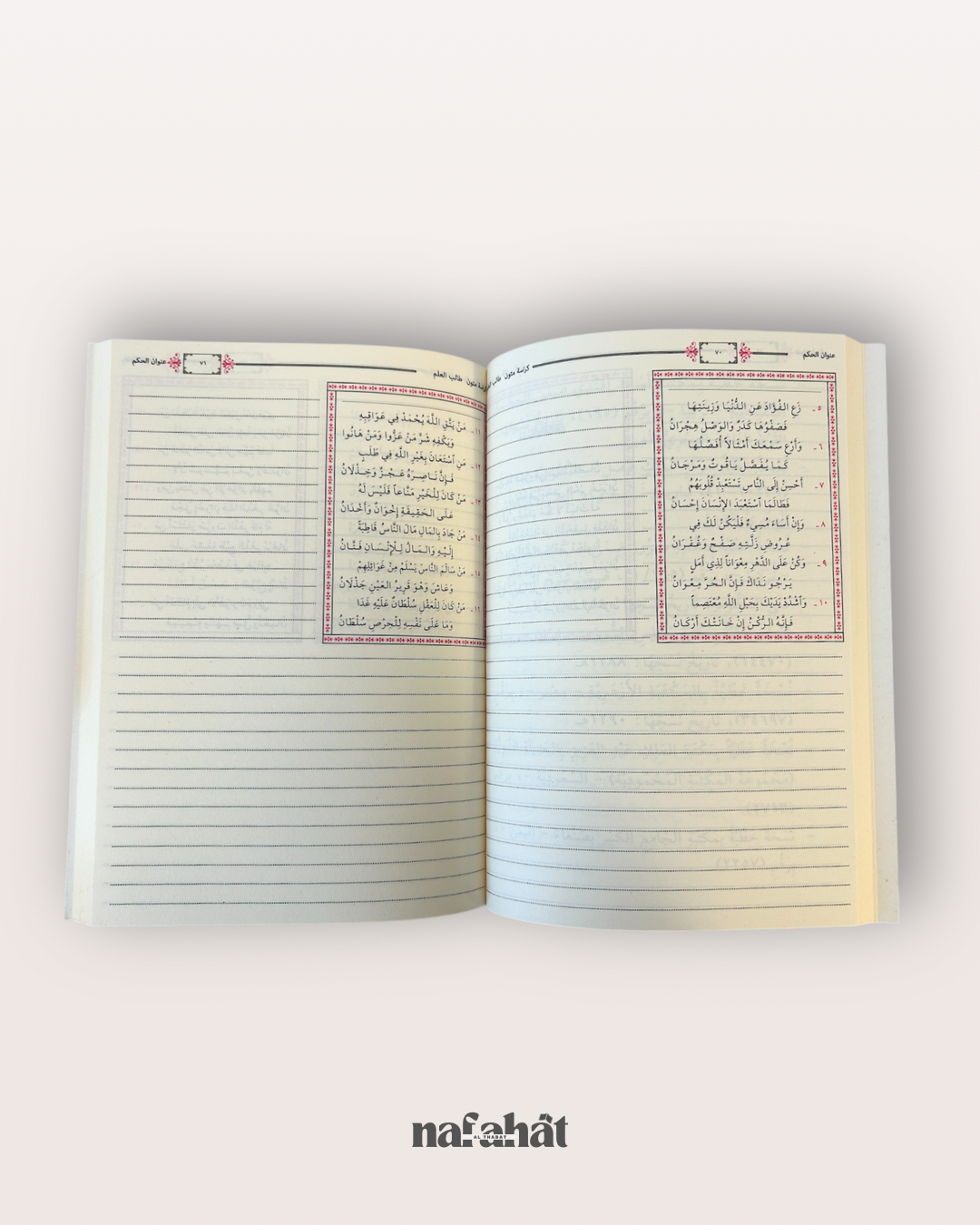 Mutun Talib al 'Ilm niveau 4 (grand format annotations) - متون طالب العلم