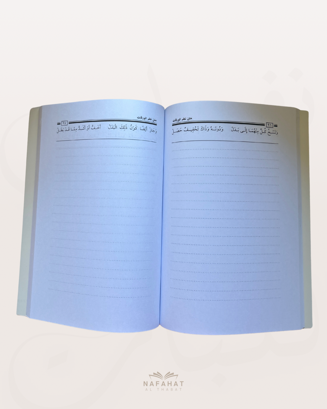 Nazm al Waraqât (format annotations) - نظم الورقات