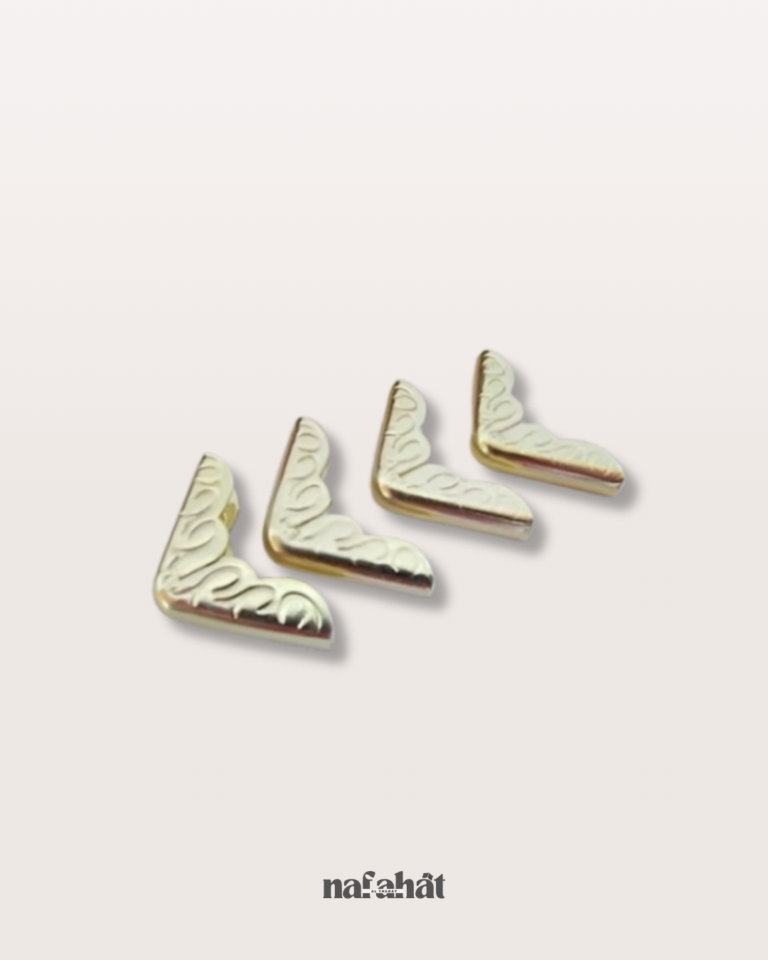 Lot de 4 coins dorés pour livres