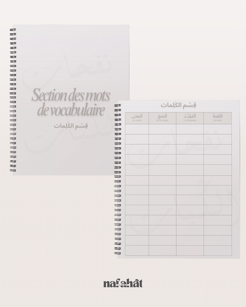 Vocabulary Notebook (Mufakkirat al-Mufradât) – Exclusive to Nafahât Al Thabat