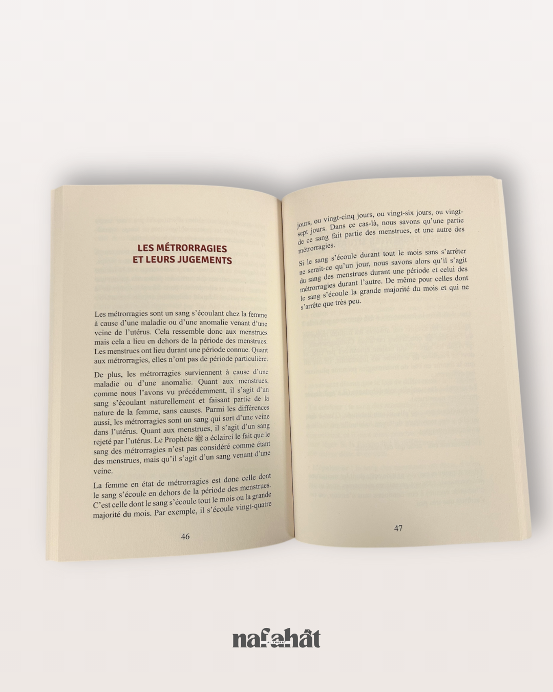 Les différents types de sang naturel chez la femme par le Shaykh Ar Ruhayli